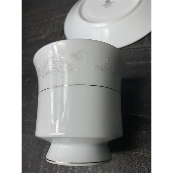 Set of 2 ~ Crown Ming Fine China Tea Coffee Cups with Saucer - Picture 5 of 8